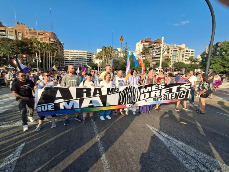 El fuerte calor no impidió a decenas de miles de personas reivindicar el Orgullo por las calles del Cap i Casal