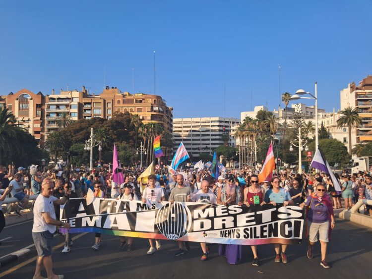 El fuerte calor no impidió a decenas de miles de personas reivindicar el Orgullo por las calles del Cap i Casal