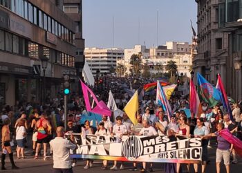 El fuerte calor no impidió a decenas de miles de personas reivindicar el Orgullo por las calles del Cap i Casal