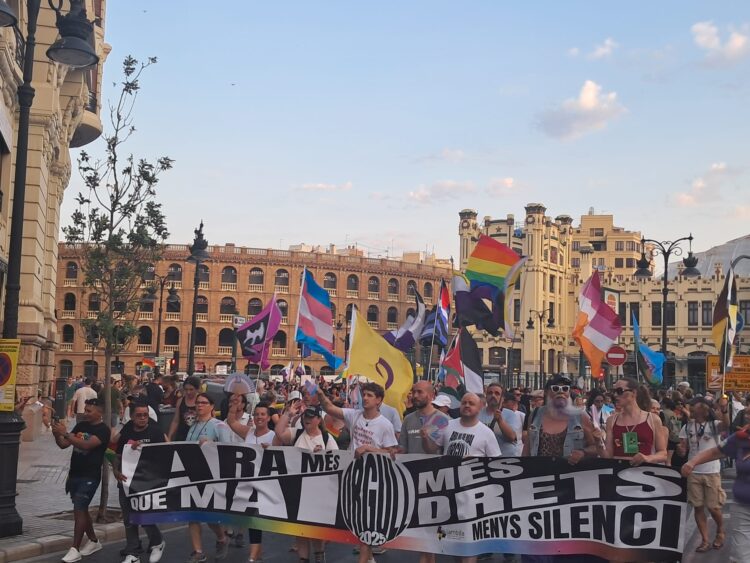 El fuerte calor no impidió a decenas de miles de personas reivindicar el Orgullo por las calles del Cap i Casal