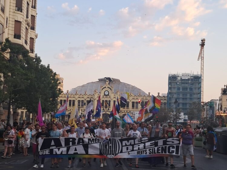 El fuerte calor no impidió a decenas de miles de personas reivindicar el Orgullo por las calles del Cap i Casal
