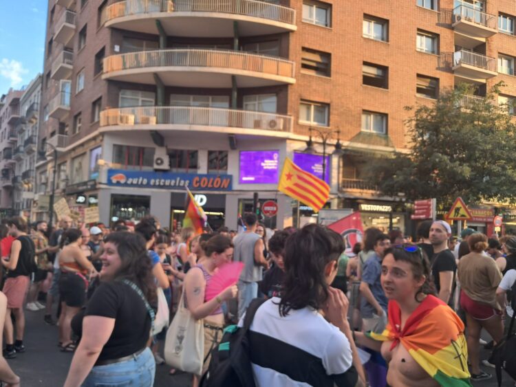 Estética antisistema, esteladas y gritos contra Israel en la otra marcha del Orgullo, «El Orgullo Crítico»