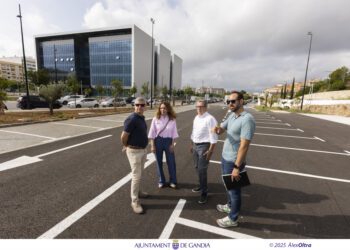 Nuevo aparcamiento de 185 plazas junto al Palacio de Justicia de Gandía