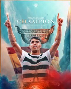 cartel roland garros principe tierra batida alcaraz