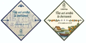 “Fins ací arribà la barrancà”: Catarroja inmortaliza la DANA con azulejos en sus calles