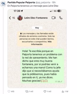 El PP de Paiporta, en el centro de la polémica por un tuit contra Leire Díez tras los daños por la DANA 2 fotonoticia 20250605125725 260