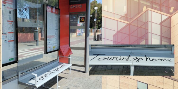 Otra polémica pintada contra turistas en Valéncia reabre el debate sobre el turismo masivo y los pisos turísticos 1 Otra polémica pintada contra turistas en Valéncia reabre el debate sobre el turismo masivo y los pisos turísticos