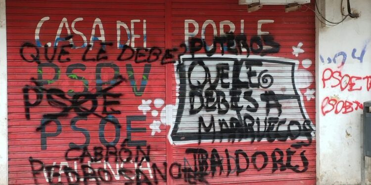 Vandalización de sedes socialistas en Valencia: ataques que atentan contra la democracia