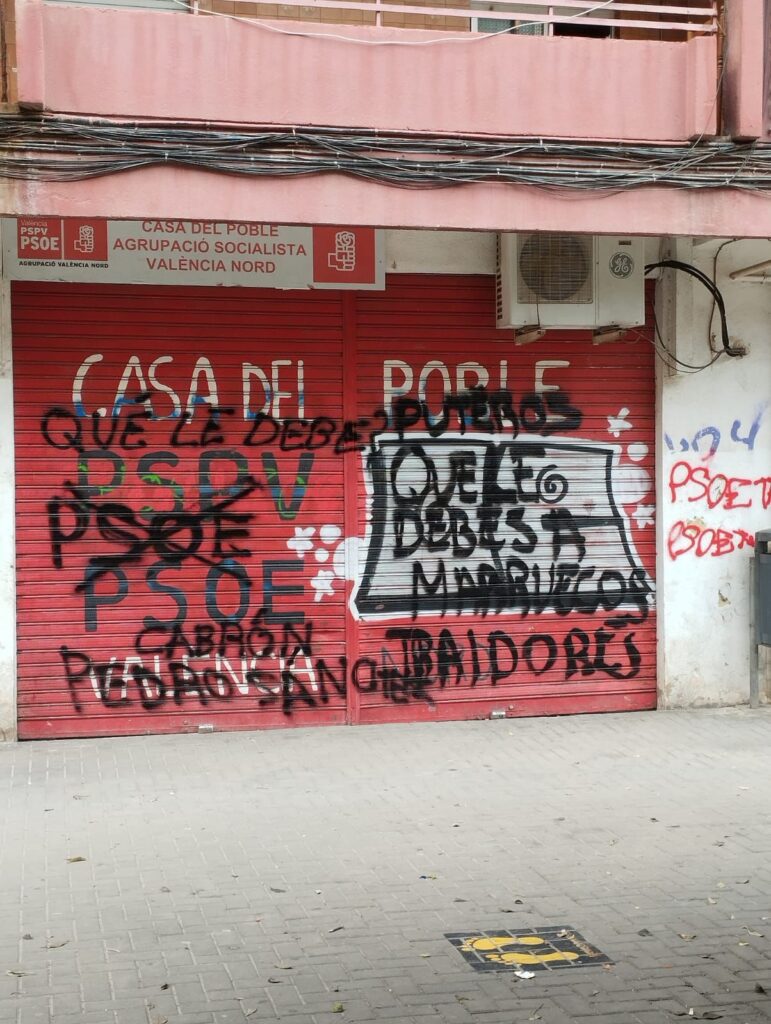 Vandalización de sedes socialistas en Valencia: ataques que atentan contra la democracia 3 vandalismo psoe 2