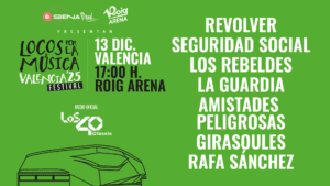 Cartel Locos por la Musica en Roig Arena
