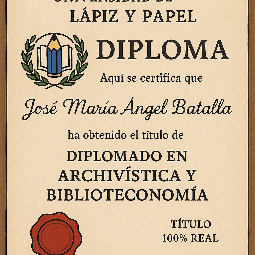 Del archivo al pitorreo: El Comisionado de la DANA y el misterioso diploma que se esfumó como la gota fría 2 ChatGPT Image 30 jul 2025 12 07 27