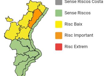 Se activa la alerta naranja en el litoral de Castello para esta noche y mañana por la mañana por fuertes lluvias 1 Se activa la alerta naranja en el litoral de Castello para esta noche y mañana por la mañana por fuertes lluvias