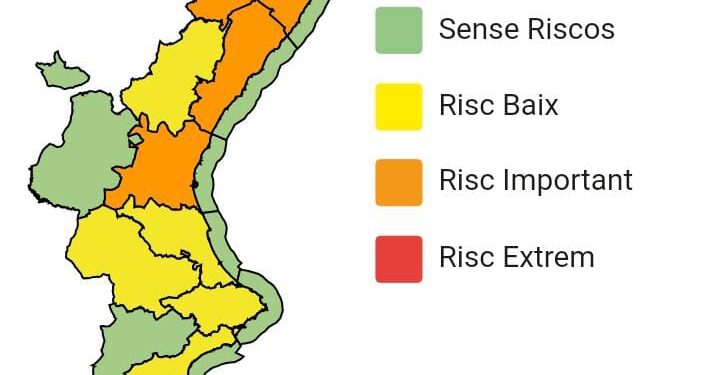 Ampliada la alerta por lluvias y tormentas para mañana sábado