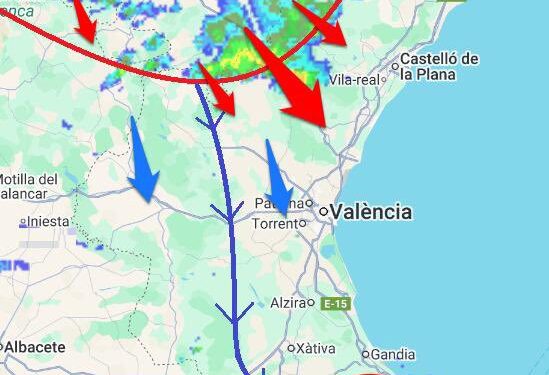 Una fuerte tormenta acompañada de granizo y rachas muy fuertes de viento azota La Plana Baixa