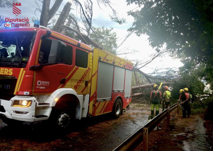 Un reguero de daños en Castelló por las fuertes tormentas de ayer