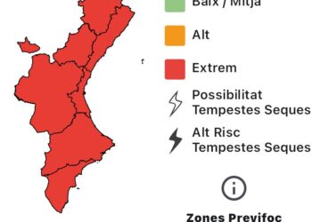 Se establece la alerta por riesgo extremo de incendios forestales para los días 18,19 y 20 de julio