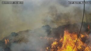 La UME con base en Bétera sale hacia el Incendio Forestal de Ibi que ya ha entrado en Alcoy