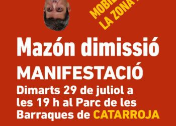 La novena convocatoria de "Mazón Dimissió" se traslada a Catarroja