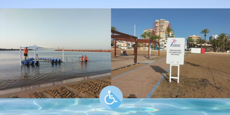 Playas para todos, la Comunitat suma 12 nuevas zonas de baño accesible