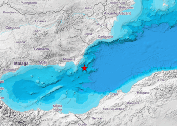 Nuevo terremoto esta mañana frente a las costas de Almería, el quinto de hoy en la zona