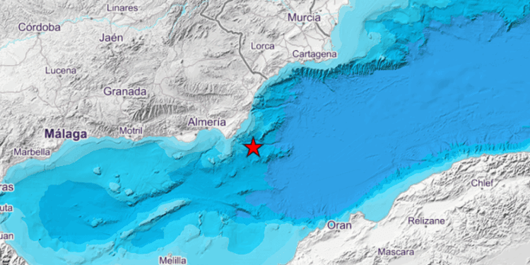 Nuevo terremoto esta mañana frente a las costas de Almería, el quinto de hoy en la zona 1 Nuevo terremoto esta mañana frente a las costas de Almería, el quinto de hoy en la zona