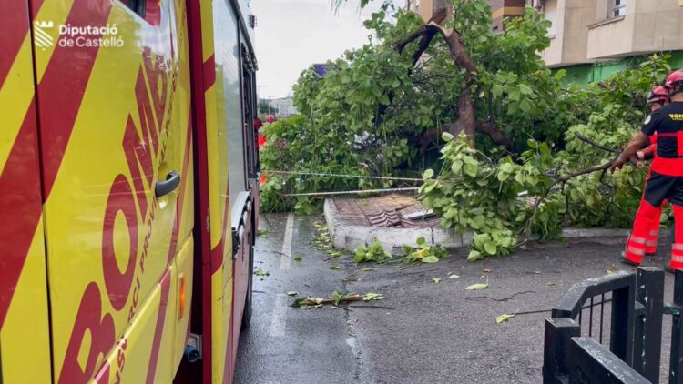 Un reguero de daños en Castelló por las fuertes tormentas de ayer