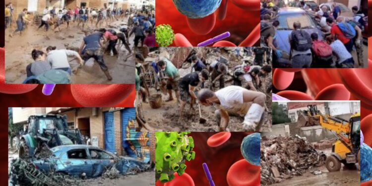 Un estudio advierte del riesgo actual de enfermedades infecciosas y epidemias tras la DANA en la población y voluntarios 1 Un estudio advierte del riesgo actual de enfermedades infecciosas y epidemias tras la DANA en la población y voluntarios