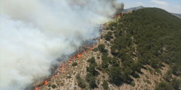 Varios incendios ponen en jaque a los medios de la Comunitat Valenciana