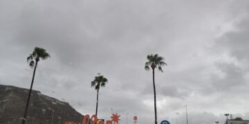 Playas vacías este 24 de julio pasado por agua y con fuerte caída de las temperaturas