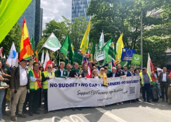 ASAJA protesta en Bruselas contra los planes de Von der Leyen para "enterrar la PAC y cargarse la soberanía alimentaria"