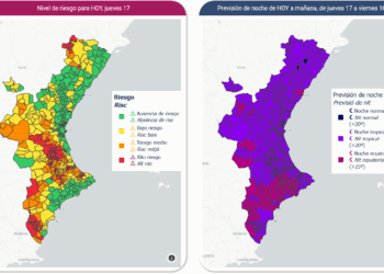 Alertas por calor diurno de hasta 40º y noches tropicales que en muchos puntos no baja el termómetro de 25ºC