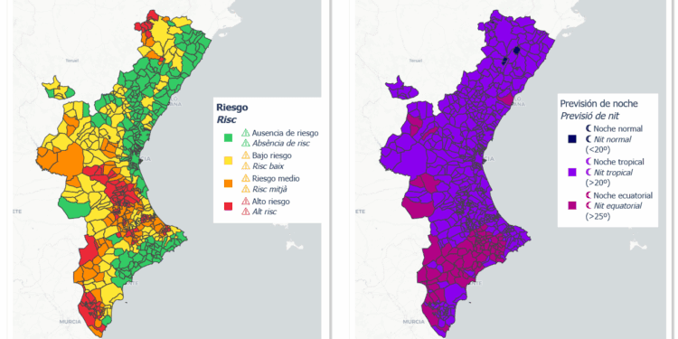 Alertas por calor diurno de hasta 40º y noches tropicales que en muchos puntos no baja el termómetro de 25ºC 1 Alertas por calor diurno de hasta 40º y noches tropicales que en muchos puntos no baja el termómetro de 25ºC