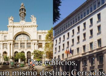 Correos y Hacienda: dos edificios sin uso en el centro de Valencia