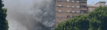Espectacular incendio en un Tedi de la Avenida del Puerto