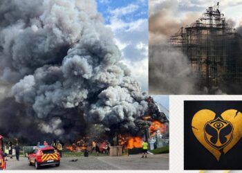 Dantesco incendio arrasa el escenario principal de Tomorrowland a dos días del festival