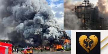 Dantesco incendio arrasa el escenario principal de Tomorrowland a dos días del festival
