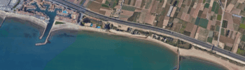 Cerrada al baño la Playa de Port Saplaya Norte