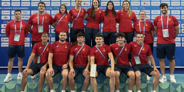 España logra dos medallas de bronce en salvamento y socorrismo en los World Games de China