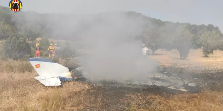 Aviación Civil investiga el accidente mortal de avioneta en Requena