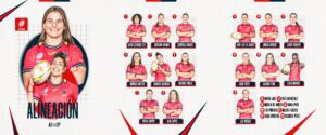 Rugby femenino: Las Leonas, listas para rugir en su estreno mundialista contra Nueva Zelanda 2 Alineacion Las Leonas NZLvESP RWC25