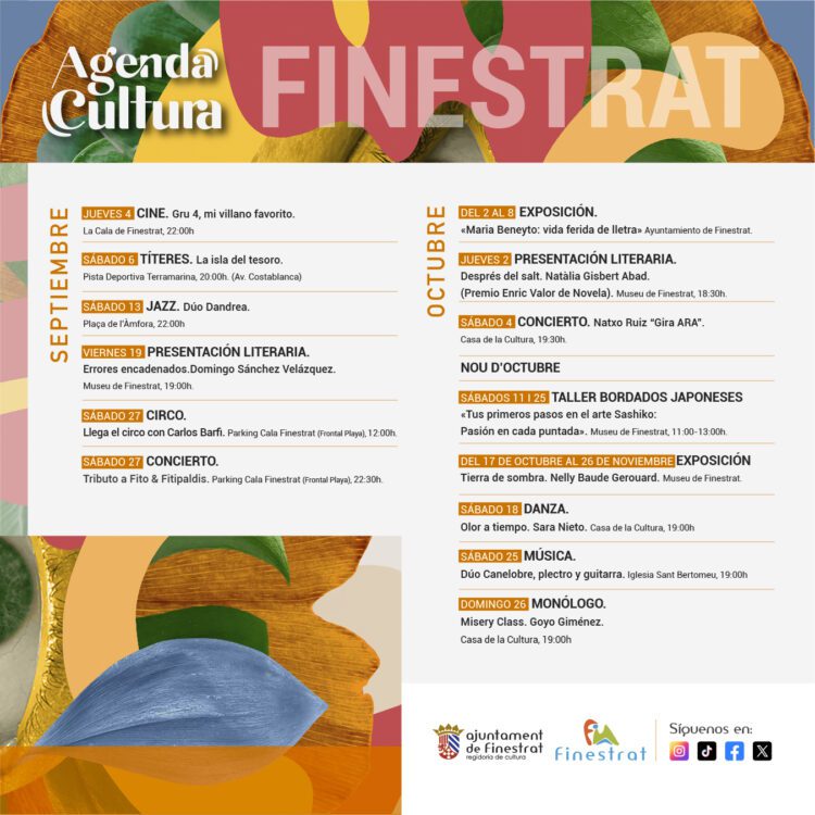 Finestrat vuelve a entrar en el Circuit Cultural Valencià