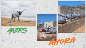 ESTATUAS ELEFANTES PLAYA AMPLARIES MAGIC WORLD OROPESA DEL MAR