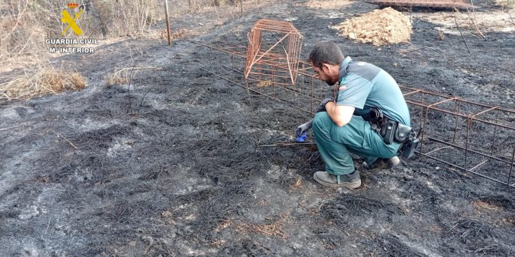 El Seprona logra esclarecer las causas de un incendio ocurrido en la rambla de Canales de Titaguas