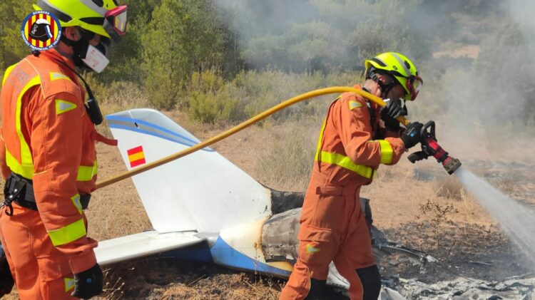 El accidente de avioneta de Requena deja dos víctimas mortales y se investiga lo sucedido