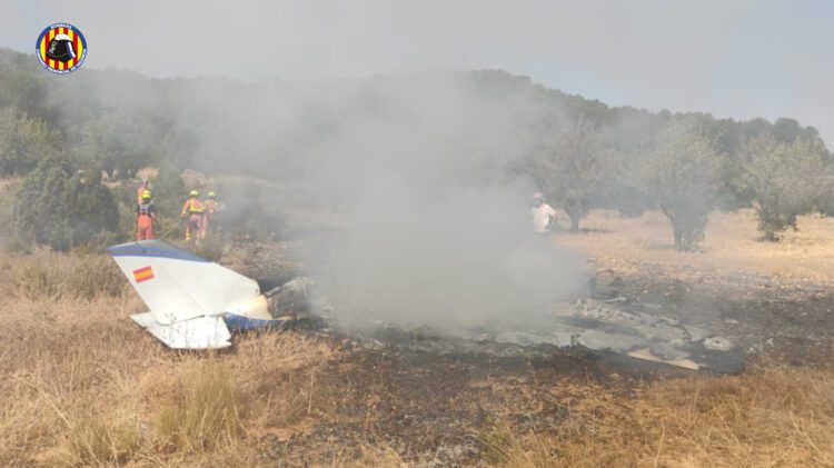 El accidente de avioneta de Requena deja dos víctimas mortales y se investiga lo sucedido