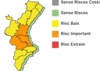 Alertas: naranja por temperaturas hasta 40ºC, riesgo amarillo por tormentas fuertes y granizo