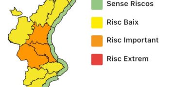 Alertas: naranja por temperaturas hasta 40ºC, riesgo amarillo por tormentas fuertes y granizo