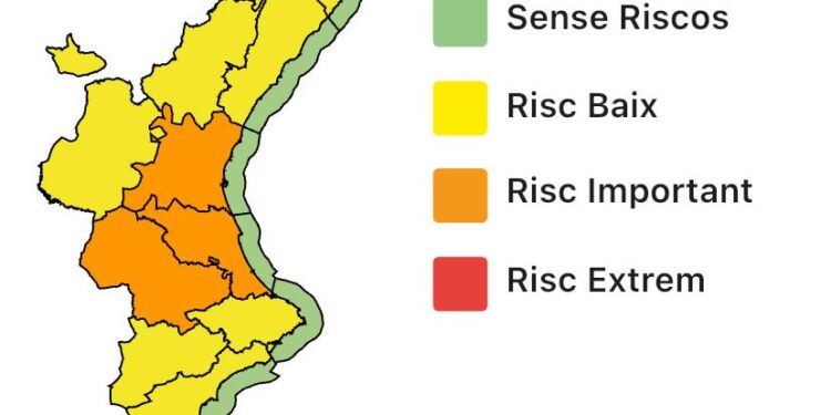 Alertas: naranja por temperaturas hasta 40ºC, riesgo amarillo por tormentas fuertes y granizo 1 Alertas: naranja por temperaturas hasta 40ºC, riesgo amarillo por tormentas fuertes y granizo