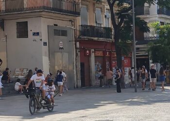 Retiran el contenedor de obra del entorno de la Lonja