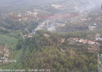 Nuevo incendio forestal en Xativa